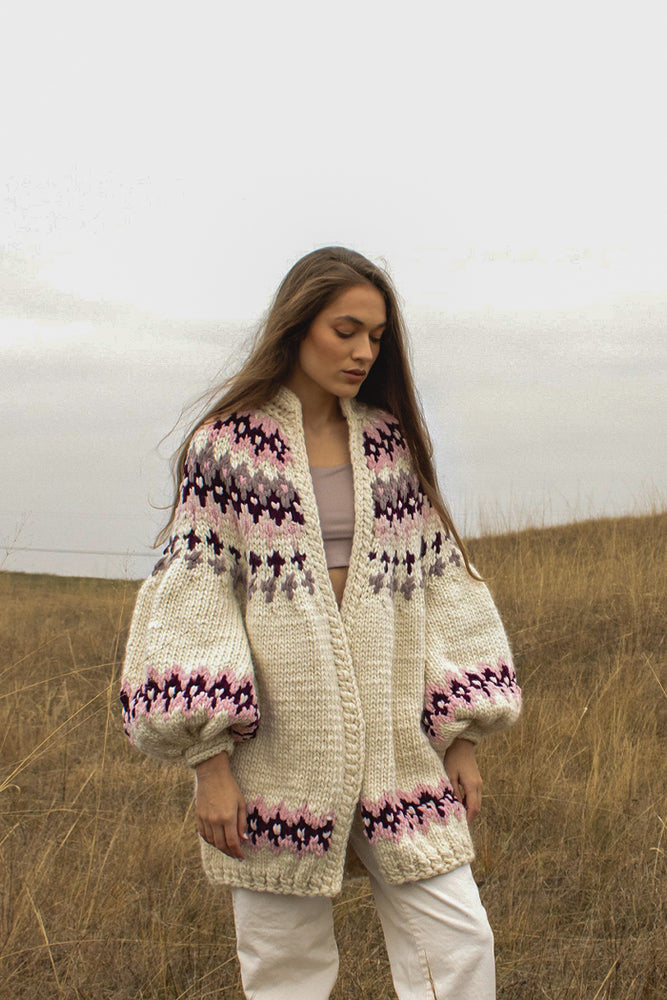 
            
                Load image into Gallery viewer, Jacquard Cardigan - Runo
            
        