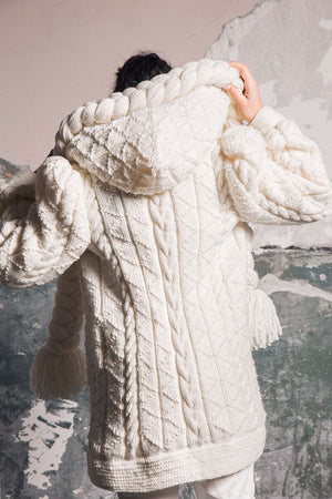 Alaska, Hand Knitted Cardigan, Runo