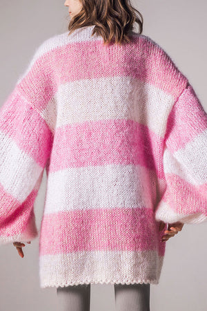Arabella, Handmade Knitted Cardigan, Runo